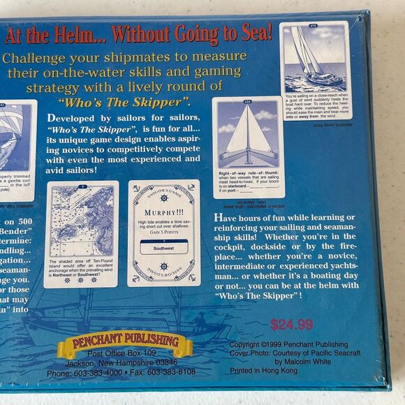 WHO'S THE SKIPPER?  Boaters Game Motor or Sail Fun & Educational  NEW SEALED - Picture 6 of 6